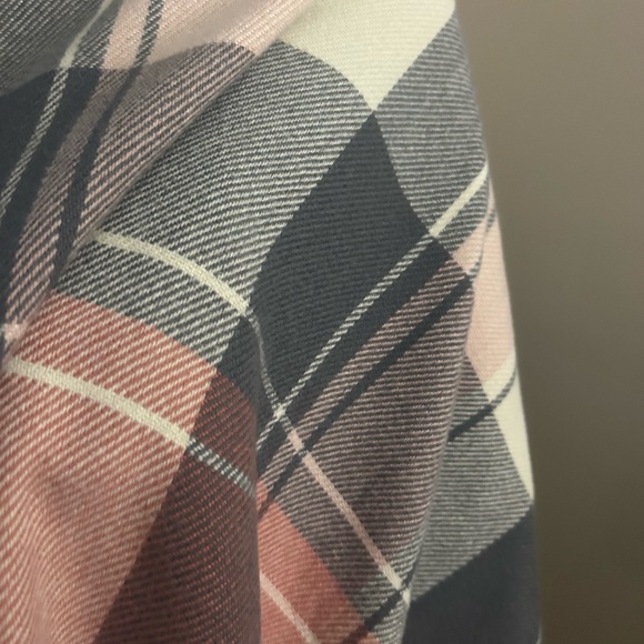 Glasgow Scarf in Pink & Gray Plaid by Louenhide - Picture 3 of 5